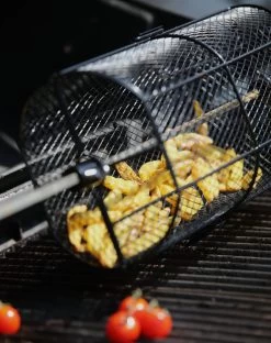 BBQ-Toro Rondell Grillkorb Für Drehspieße Aus Teflonbeschichtetem Material -Camping Store ron2 rondell actionbild 2000px 1280x1280
