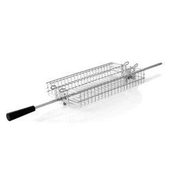 BBQ-Toro Edelstahl Grillkorb Für Drehspieß, Flachkorb Höhenverstellbar -Camping Store ron4 rondell bild2 2000px 1280x1280