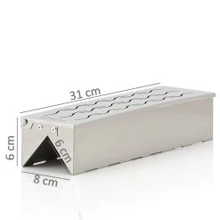 BBQ-Toro Edelstahl Räucherbox "Triangle" | 31 X 8,5 X 6,5 Cm | Aromabox Für Gasgrill, Holzkohlegrill -Camping Store smoke6 smokerbox bild5neu 2000px 1280x1280