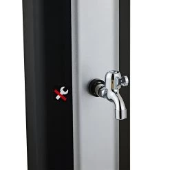 Zelsius Solardusche Mackay | 35 Liter, Silber | Mit Wasserhahn Und Fußdusche Bis Max. 60 °C -Camping Store sodu2s solardusche bild5 2000px 1280x1280