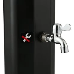 Zelsius Solardusche Taree | 60 Liter, Schwarz | Mit Wasserhahn Und Fußdusche Bis Max. 60 °C -Camping Store sodu3b solardusche bild5 2000px 1280x1280