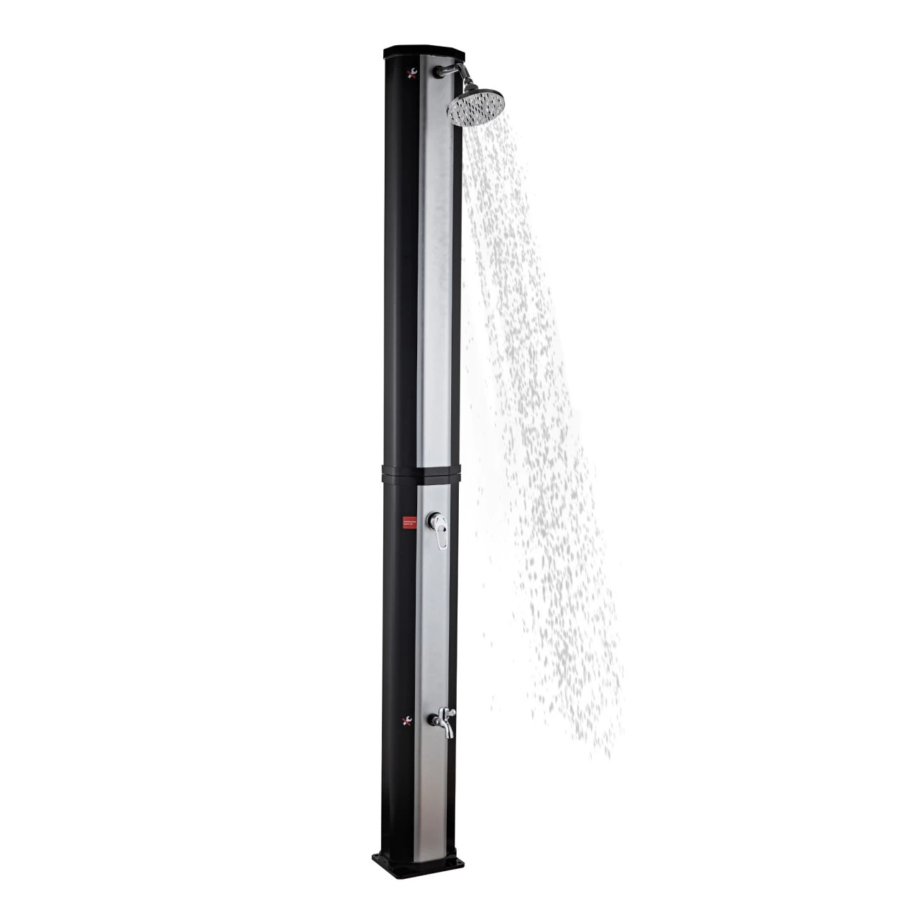 Zelsius Solardusche Taree | 60 Liter, Silber | Mit Wasserhahn Und Fußdusche Bis Max. 60 °C 6 Zelsius Solardusche Taree | 60 Liter, Silber | Mit Wasserhahn Und Fußdusche Bis Max. 60 °C – Bild 4