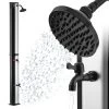 Zelsius Solardusche Melton | 60 Liter | Schwarz, Silber | Mit Wasserhahn Und Fußdusche Bis Max. 60°C -Camping Store sodu4s solardusche bild1 2000px 1280x1280