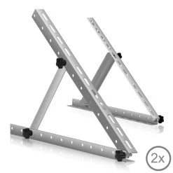 Zelsius Aluminium Solarmodul Halterung, Von 0 Bis 90 Grad, Für Zwei Panele, Stützstange 56 Cm 8 Zelsius Aluminium Solarmodul Halterung, Von 0 Bis 90 Grad, Für Zwei Panele, Stützstange 56 Cm -Camping Store somo2a set2 solarpanelhalterung bild2 2000px 1280x1280
