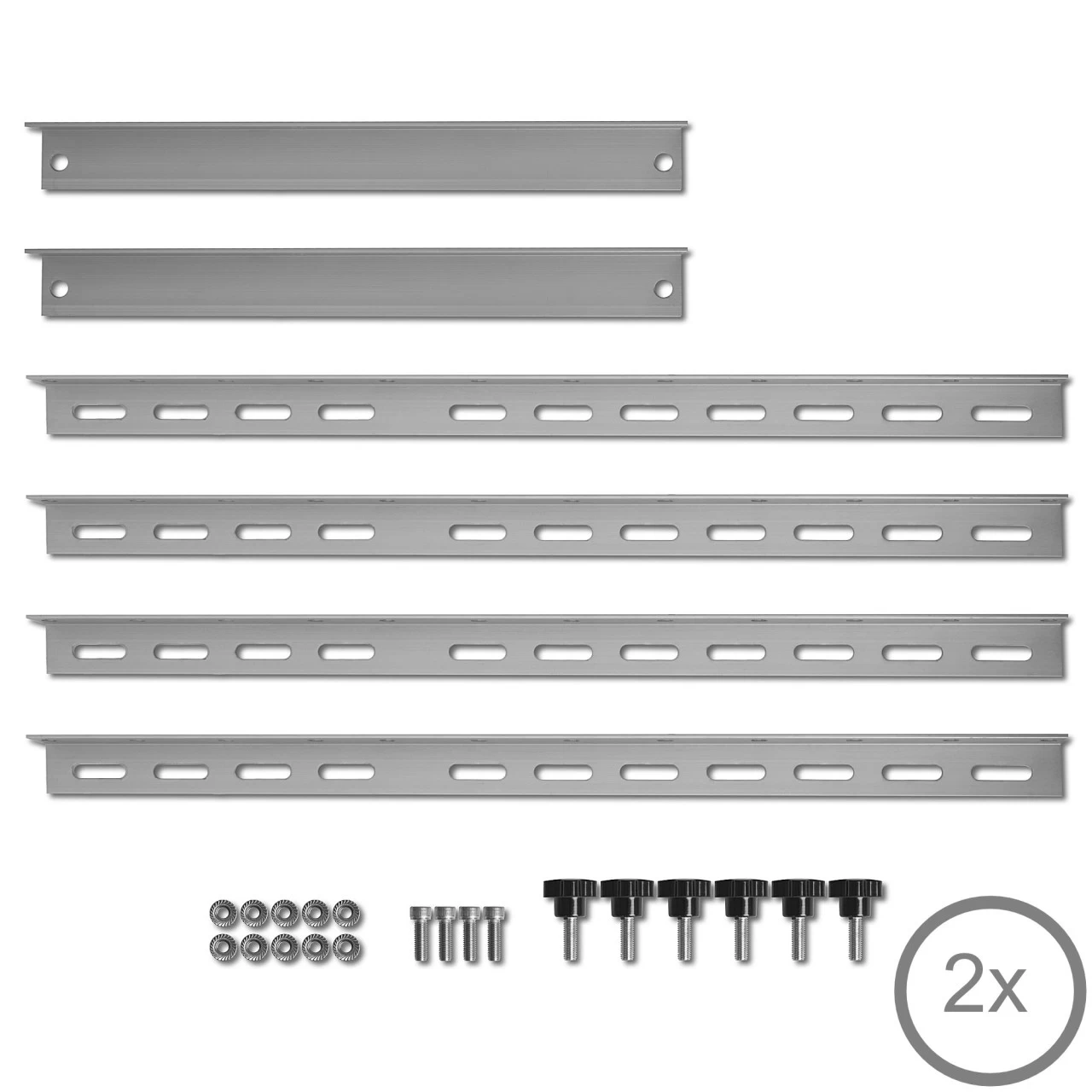 Zelsius Aluminium Solarmodul Halterung, Von 0 Bis 90 Grad, Für Zwei Panele, Stützstange 56 Cm 6 Zelsius Aluminium Solarmodul Halterung, Von 0 Bis 90 Grad, Für Zwei Panele, Stützstange 56 Cm – Bild 4