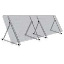 Zelsius Aluminium Solarmodul Halterung, Von 0 Bis 90 Grad, Für Zwei Panele, Stützstange 104 Cm