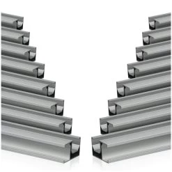 Zelsius Universal Aluminium Montageschiene 150 Cm Für Solarmodule, Befestigungsschiene, 16 Stück