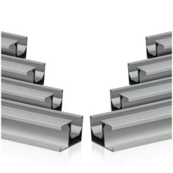 Zelsius Universal Aluminium Montageschiene 150 Cm Für Solarmodule, Befestigungsschiene, 8 Stück