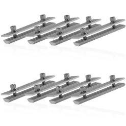 Zelsius Universal Aluminium Solarmodulschienen Profilverbinder, 8 Stück, T-Form Solarmodulträger