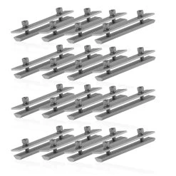 Zelsius Universal Aluminium Solarmodulschienen Profilverbinder, 16 Stück, T-Form Solarmodulträger