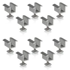Zelsius Universal Aluminium Mittelklemme Für Solarpanele, 10 Stück Solarmodul Verbindung, T-Form