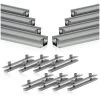 Zelsius Universal Aluminium Montageschienen Set Für Solaranlagen, 16-teilig, Aluprofil -Camping Store somo3f set2 schiene verbinder fuer solarpanelhalterung bild1 2000px 1280x1280