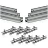 Zelsius Universal Aluminium Montageschienen Set Für Solaranlagen, 14-teilig, Aluprofil -Camping Store somo3f set3 schiene verbinder fuer solarpanelhalterung bild1 2000px 1280x1280