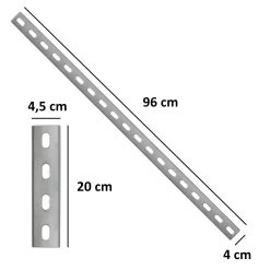 Zelsius Solarmodul Balkonhalterung Set Für Solarpanele, Set Für Senkrechte Solarpanelmontage -Camping Store somo4 solarpanelhalterung massbild traeger 2000px 1280x1280