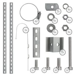 Zelsius Solarmodul Balkonhalterung Set Für Solarpanele, Set Für Senkrechte Solarpanelmontage -Camping Store somo4 solarpanelhalterung topview 2000px 1280x1280