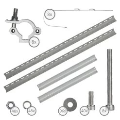 Zelsius Universal Solarmodul Balkonhalterung Set Für 4 Solarpanele, Verstellbarer Winkel, Montageset -Camping Store somo5 set4 solarpanelhalterung bild2 2000px 1280x1280