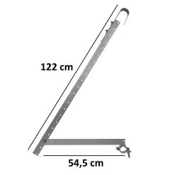 Zelsius Universal Solarmodul Balkonhalterung Set Für 4 Solarpanele, Verstellbarer Winkel, Montageset -Camping Store somo5 solarpanelhalterung massbild halterung 2000px 1280x1280