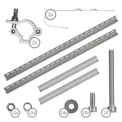 Zelsius Universal Solarmodul Balkon Halterung Set Mit Verstellbarem Winkel, Aluminium Montageset -Camping Store somo5 solarpanelhalterung topview 2000px 1280x1280