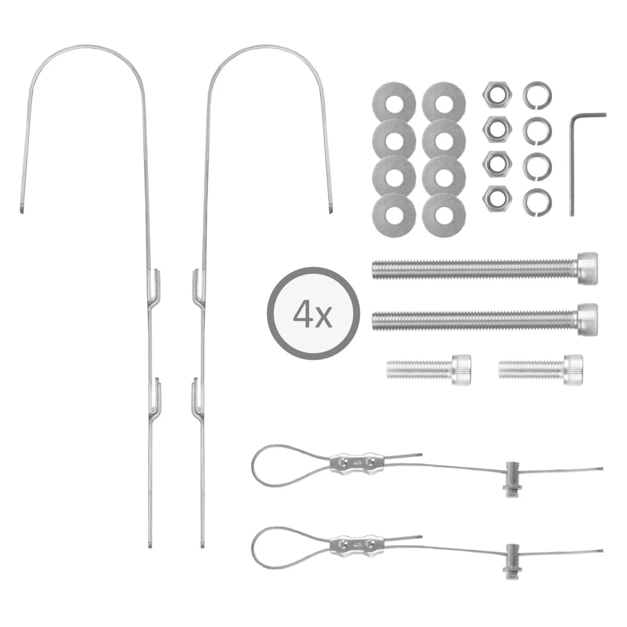 Zelsius Solarmodul Balkonhalterung Set Für 4 Solarpanele, Set Für Senkrechte Solarpanelmontage 5 Zelsius Solarmodul Balkonhalterung Set Für 4 Solarpanele, Set Für Senkrechte Solarpanelmontage – Bild 3