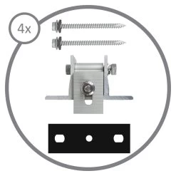 Zelsius Solarmodul Halterungen 4 Stück | Für 1 Solarpanel | Dachhaken Für PV Module 14 Zelsius Solarmodul Halterungen 4 Stück | Für 1 Solarpanel | Dachhaken Für PV Module -Camping Store somo9 set2 set1 solarhalterung angewinkelt bild4 neu 2000px 1280x1280