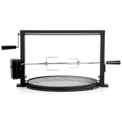 BBQ-Toro Grillspieß Set Mit Grillrost | Rotisserie Grillaufsatz Für Kugelgrill