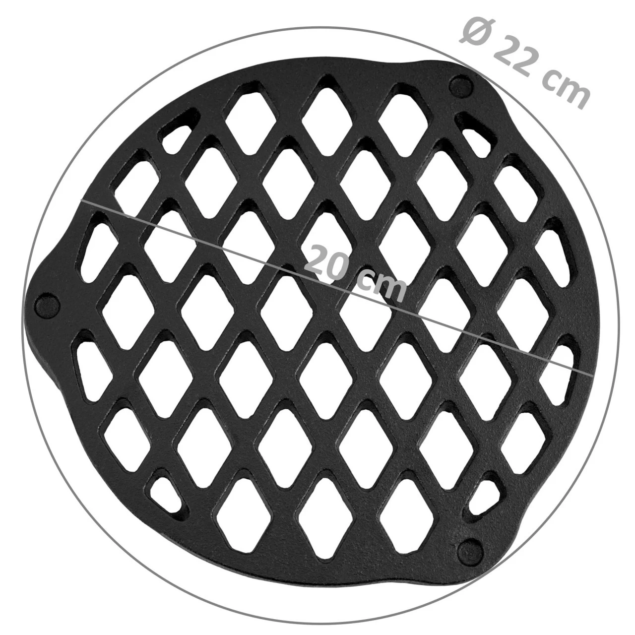 BBQ-Toro Gusseisen Stapelrost Ø 22 Cm | Einsatz Für 4.5 QT Dutch Oven 5 BBQ-Toro Gusseisen Stapelrost Ø 22 Cm | Einsatz Für 4.5 QT Dutch Oven – Bild 3