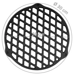 BBQ-Toro Gusseisen Stapelrost Ø 30 Cm | Einsatz Für 12 QT Dutch Oven -Camping Store sr30 stapelrost bild2 massen 2000px 1280x1280