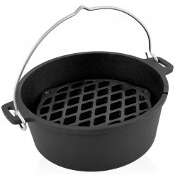 BBQ-Toro Gusseisen Stapelrost Ø 30 Cm | Einsatz Für 12 QT Dutch Oven -Camping Store sr stapelrost bild1 2000px 1280x1280 2