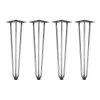 Zelsius Hairpin Legs, 4er Set, 45 Cm, Rohstahl, Tischbeine Aus Stahl 3 Streben -Camping Store tbn45r tischbeine bild1 2000px 1280x1280