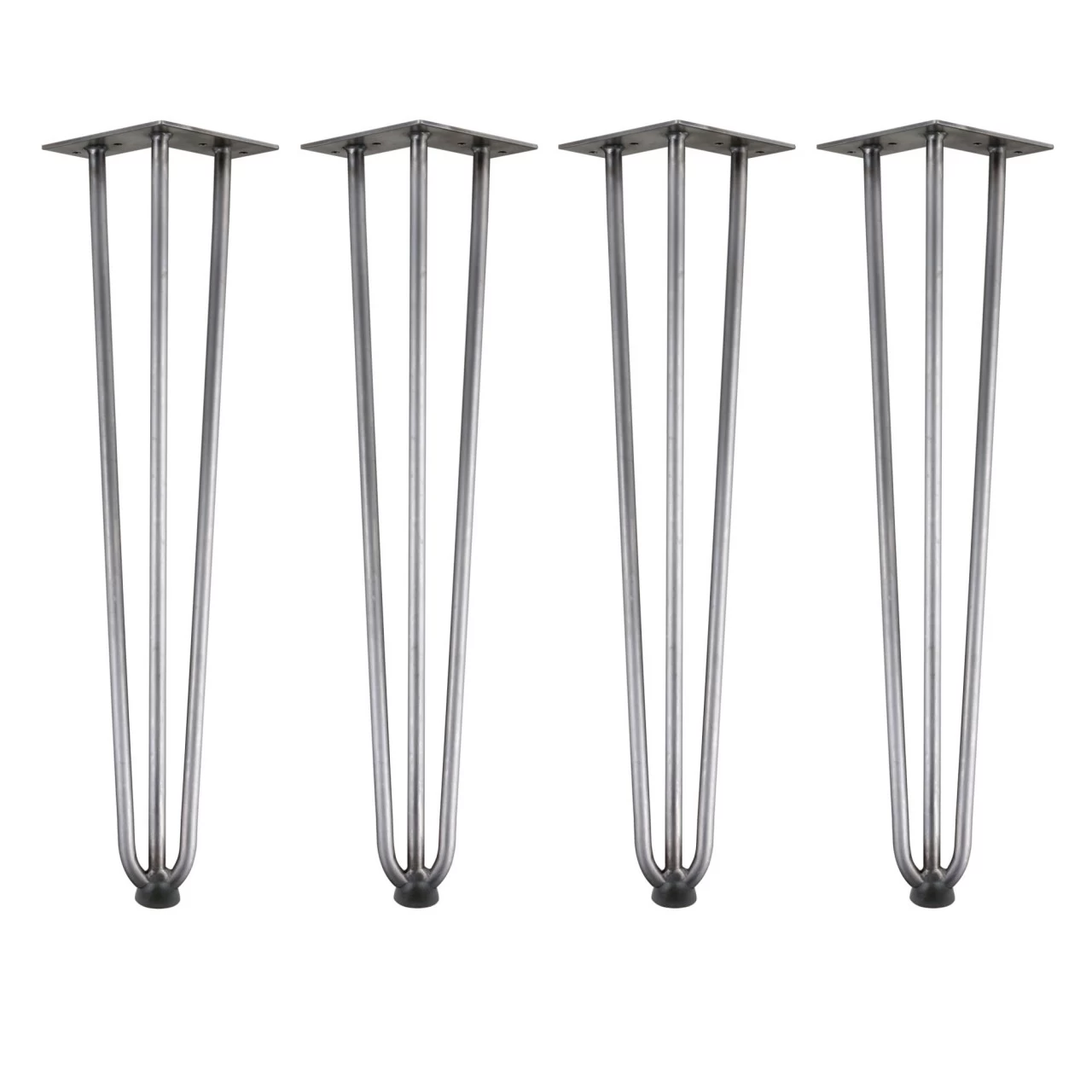 Zelsius Hairpin Legs, 4er Set, 60 Cm, Rohstahl, Tischbeine Aus Stahl 3 Streben 3 Zelsius Hairpin Legs, 4er Set, 60 Cm, Rohstahl, Tischbeine Aus Stahl 3 Streben