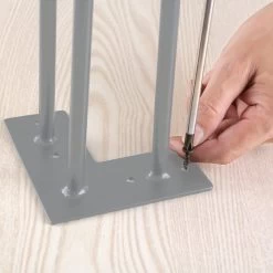 Zelsius Hairpin Legs, 4er Set, 60 Cm, Grau, Tischbeine Aus Stahl, 3 Streben -Camping Store tbn71g tischbeine bild4 2000px 1280x1280