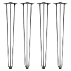 Zelsius Hairpin Legs, 4er Set, 71 Cm, Rohstahl, Tischbeine Aus Stahl