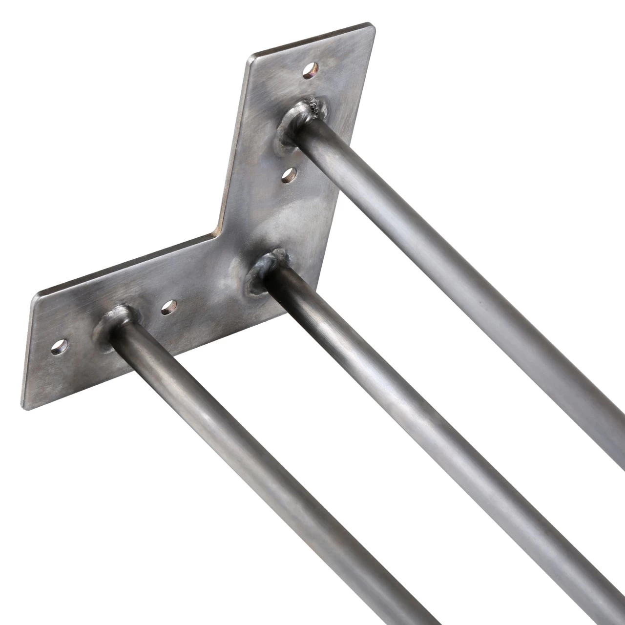 Zelsius Hairpin Legs, 4er Set, 45 Cm, Rohstahl, Tischbeine Aus Stahl 3 Streben 4 Zelsius Hairpin Legs, 4er Set, 45 Cm, Rohstahl, Tischbeine Aus Stahl 3 Streben – Bild 2