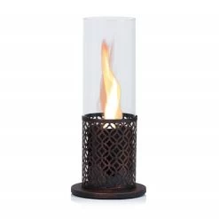 Zelsius Tischkamin Für Indoor Und Outdoor Mit Wirbelnder Flamme | Kupfer | Ø 20 X 50,5 Cm | Ethanol -Camping Store tf2k tischfeuer bild2 2000px neu 1280x1280