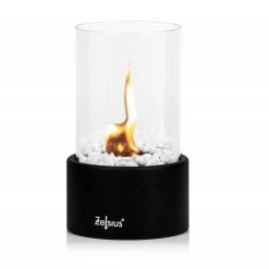 Zelsius Tischkamin Für Indoor Und Outdoor | Schwarz | Ø 16,5 X 27 Cm | Ethanol -Camping Store tf3s tischkamin bild3 2000px 1280x1280