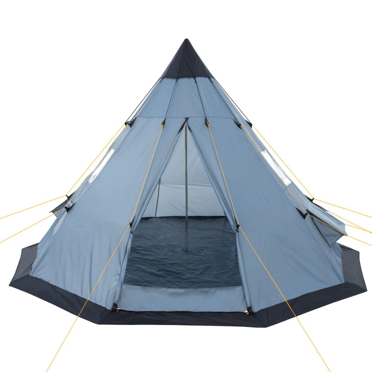 CampFeuer Tipi Zelt Spirit Für 4 Personen | Grau | 3000 Mm Wassersäule 7 CampFeuer Tipi Zelt Spirit Für 4 Personen | Grau | 3000 Mm Wassersäule – Bild 5