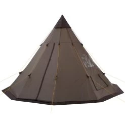 CampFeuer Tipi Zelt Spirit Für 4 Personen | Braun | 3000 Mm Wassersäule -Camping Store tipi braun campingzelt bild2 big 1280x1280