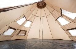 CampFeuer Tipi Zelt Spirit Für 4 Personen | Braun | 3000 Mm Wassersäule -Camping Store tipi braun campingzelt bild5 big 1280x1280