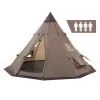 CampFeuer Tipi Zelt Spirit Für 4 Personen | Braun | 3000 Mm Wassersäule -Camping Store tipi braun campingzelt mit anzahl 2000px 1280x1280