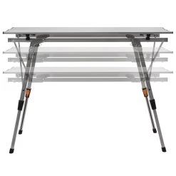 CampFeuer Campingtisch Faltbar 90,5 X 51,5 Cm, Silber, Klapptisch Mit Tragetasche, Höhenverstellbar -Camping Store tis4a klappbarer campingtisch bild2 2000px 1280x1280