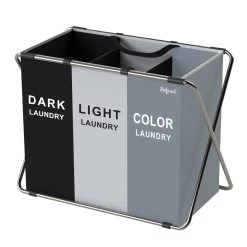 Zelsius Wäschesammler 3 Fächer Faltbar, Grau, 77 X 40 X 57,5 Cm, Wäschekorb, Schmutzwäschebehälter 17 Zelsius Wäschesammler 3 Fächer Faltbar, Grau, 77 X 40 X 57,5 Cm, Wäschekorb, Schmutzwäschebehälter -Camping Store waeko4g waeschekorb bild3 2000px 1280x1280