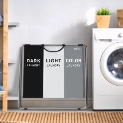 Zelsius Wäschesammler 3 Fächer Faltbar, Grau, 77 X 40 X 57,5 Cm, Wäschekorb, Schmutzwäschebehälter 13 Zelsius Wäschesammler 3 Fächer Faltbar, Grau, 77 X 40 X 57,5 Cm, Wäschekorb, Schmutzwäschebehälter -Camping Store waeko4g waeschekorb bild6 2000px 1280x1280