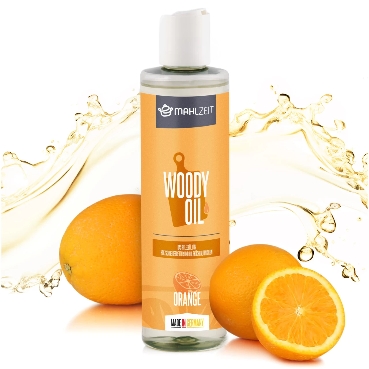 Mahlzeit WOODY OIL Holzpflege, Öl Für Schneidebretter, Holzküchenutensilien, 250 Ml, Orangenduft 3 Mahlzeit WOODY OIL Holzpflege, Öl Für Schneidebretter, Holzküchenutensilien, 250 Ml, Orangenduft