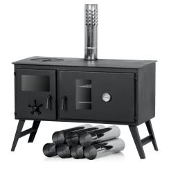 CampFeuer Zeltofen | 28,5 X 58,5 X 260 Cm | Zeltheizung, Holzofen Für Camping