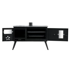 CampFeuer Zeltofen | 28,5 X 58,5 X 260 Cm | Zeltheizung, Holzofen Für Camping -Camping Store zo4 zeltofen bild2 fensterkorrektur 2000px 1280x1280