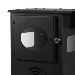 CampFeuer Terrassenofen | 58 X 43 X 157 Cm | Gartenofen Mit Feuerkammer Und Feuerstelle | Heizpilz -Camping Store zo5 pelletofen bild5 fensterkorrektur 2000px neu 1280x1280