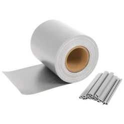 Sichtschutzstreifen Für Doppelstabmatten, 70 M X 19 Cm, Grau